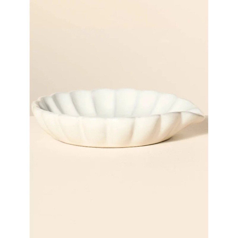 Scalloped Edge Stoneware‎ Spoon Rest - Hearth & Hand Magnolia
